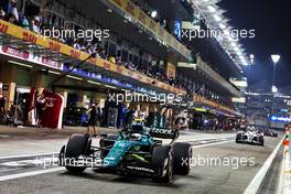 Sebastian Vettel (GER) Aston Martin F1 Team AMR22. 19.11.2022. Formula 1 World Championship, Rd 22, Abu Dhabi Grand Prix, Yas Marina Circuit, Abu Dhabi, Qualifying Day.