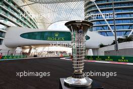 The race trophy. 20.11.2022. Formula 1 World Championship, Rd 22, Abu Dhabi Grand Prix, Yas Marina Circuit, Abu Dhabi, Race Day.