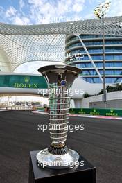 The race trophy. 20.11.2022. Formula 1 World Championship, Rd 22, Abu Dhabi Grand Prix, Yas Marina Circuit, Abu Dhabi, Race Day.