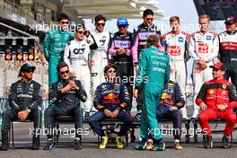 Sebastian Vettel (GER) Aston Martin F1 Team at the end of year drivers' photograph. 20.11.2022. Formula 1 World Championship, Rd 22, Abu Dhabi Grand Prix, Yas Marina Circuit, Abu Dhabi, Race Day.