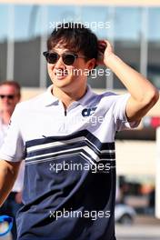 Yuki Tsunoda (JPN) AlphaTauri. 17.11.2022. Formula 1 World Championship, Rd 22, Abu Dhabi Grand Prix, Yas Marina Circuit, Abu Dhabi, Preparation Day.