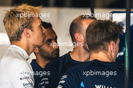 (L to R): Alexander Albon (THA) Williams Racing and Logan Sargeant (USA) Williams Racing. 22.11.2022. Formula 1 Testing, Yas Marina Circuit, Abu Dhabi, Tuesday.