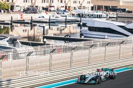 George Russell (GBR) Mercedes AMG F1 W13. 22.11.2022. Formula 1 Testing, Yas Marina Circuit, Abu Dhabi, Tuesday.