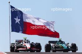 Mick Schumacher (GER), Haas F1 Team and Sebastian Vettel (GER), Aston Martin F1 Team  21.10.2022. Formula 1 World Championship, Rd 19, United States Grand Prix, Austin, Texas, USA, Practice Day.