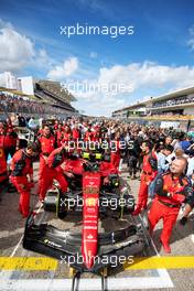 Carlos Sainz Jr (ESP) Ferrari F1-75 on the grid. 23.10.2022. Formula 1 World Championship, Rd 19, United States Grand Prix, Austin, Texas, USA, Race Day.
