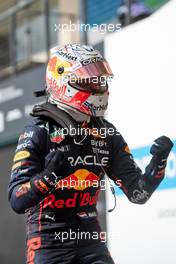 Race winner Max Verstappen (NLD) Red Bull Racing celebrates in parc ferme. 23.10.2022. Formula 1 World Championship, Rd 19, United States Grand Prix, Austin, Texas, USA, Race Day.