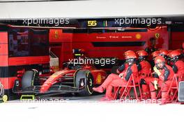 The car of Carlos Sainz Jr (ESP) Ferrari F1-75. 23.10.2022. Formula 1 World Championship, Rd 19, United States Grand Prix, Austin, Texas, USA, Race Day.