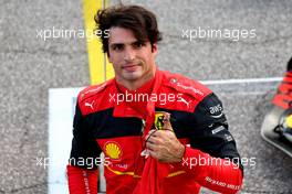 Pole position for Carlos Sainz Jr (ESP) Ferrari. 22.10.2022. Formula 1 World Championship, Rd 19, United States Grand Prix, Austin, Texas, USA, Qualifying Day.
