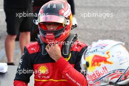 Carlos Sainz Jr (ESP) Ferrari Nd Max Verstappen (NLD) Red Bull Racing. 22.10.2022. Formula 1 World Championship, Rd 19, United States Grand Prix, Austin, Texas, USA, Qualifying Day.