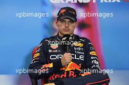 Max Verstappen (NLD) Red Bull Racing in the post qualifying FIA Press Conference. 22.10.2022. Formula 1 World Championship, Rd 19, United States Grand Prix, Austin, Texas, USA, Qualifying Day.