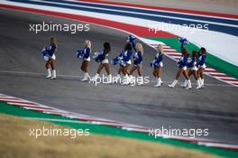 Circuit atmosphere - Dallas Cowboys Cheerleaders. 22.10.2022. Formula 1 World Championship, Rd 19, United States Grand Prix, Austin, Texas, USA, Qualifying Day.
