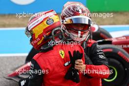 Carlos Sainz Jr (ESP) Ferrari F1-75 and Charles Leclerc (MON) Ferrari. 22.10.2022. Formula 1 World Championship, Rd 19, United States Grand Prix, Austin, Texas, USA, Qualifying Day.