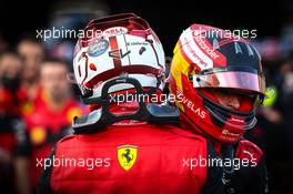 Charles Leclerc (FRA), Scuderia Ferrari and Carlos Sainz Jr (ESP), Scuderia Ferrari  22.10.2022. Formula 1 World Championship, Rd 19, United States Grand Prix, Austin, Texas, USA, Qualifying Day.