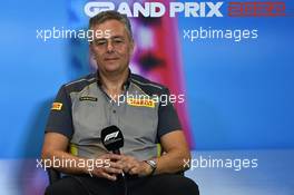 Mario Isola (ITA) Pirelli Racing Manager in the FIA Press Conference. 22.10.2022. Formula 1 World Championship, Rd 19, United States Grand Prix, Austin, Texas, USA, Qualifying Day.