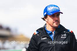 Fernando Alonso (ESP) Alpine F1 Team on the drivers parade. 23.10.2022. Formula 1 World Championship, Rd 19, United States Grand Prix, Austin, Texas, USA, Race Day.