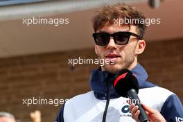 Pierre Gasly (FRA) AlphaTauri on the drivers parade. 23.10.2022. Formula 1 World Championship, Rd 19, United States Grand Prix, Austin, Texas, USA, Race Day.