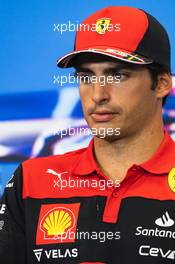 Carlos Sainz Jr (ESP) Ferrari in the FIA Press Conference. 20.10.2022. Formula 1 World Championship, Rd 19, United States Grand Prix, Austin, Texas, USA, Preparation Day.