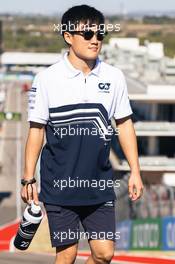 Yuki Tsunoda (JPN) AlphaTauri walks the circuit. 20.10.2022. Formula 1 World Championship, Rd 19, United States Grand Prix, Austin, Texas, USA, Preparation Day.