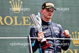 Logan Sargeant (USA) Carlin celebrates his third position on the podium. 10.07.2022. FIA Formula 2 Championship, Rd 8, Spielberg, Austria, Sunday.