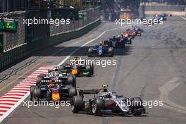 Juri Vips (EST) Hitech. 12.06.2022. FIA Formula 2 Championship, Rd 6, Baku, Azerbaijan, Sunday.