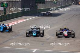 (L to R): Ralph Boschung (SUI) Campos Racing and Cem Bolukbasi (TUR) Charouz Racing System battle for position. 12.06.2022. FIA Formula 2 Championship, Rd 6, Baku, Azerbaijan, Sunday.