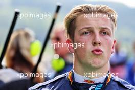 Liam Lawson (NZL) Carlin in parc ferme. 28.08.2022. Formula 2 Championship, Rd 11, Feature Race, Spa-Francorchamps, Belgium, Sunday.