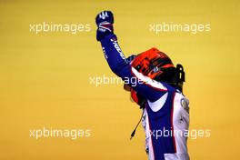 Race winner Richard Verschoor (NED) Trident celebrates in parc ferme. 19.03.2022. FIA Formula 2 Championship, Rd 1, Sprint Race, Sakhir, Bahrain, Saturday.