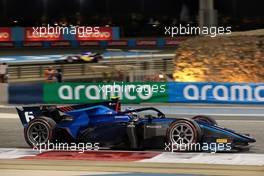 Logan Sargeant (USA) Carlin. 19.03.2022. FIA Formula 2 Championship, Rd 1, Sprint Race, Sakhir, Bahrain, Saturday.