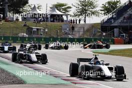 Juri Vips (EST) Hitech. 21.05.2022. FIA Formula 2 Championship, Rd 4, Barcelona, Spain, Saturday.
