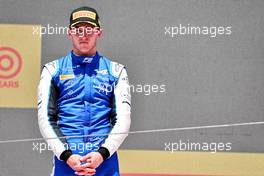 Second placed Jack Doohan (AUS) Virtuosi Racing on the podium. 22.05.2022. FIA Formula 2 Championship, Rd 4, Barcelona, Spain, Sunday.