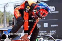 Race winner Felipe Drugovich (BRA) MP Motorsport in parc ferme. 22.05.2022. FIA Formula 2 Championship, Rd 4, Barcelona, Spain, Sunday.