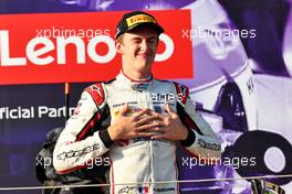 Theo Pourchaire (FRA) ART celebrates his third position on the podium. 23.07.2022. FIA Formula 2 Championship, Rd 9, Paul Ricard, France, Saturday.
