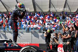 Race winner Ayumu Iwasa (JPN) Dams celebrates in parc ferme. 24.07.2022. FIA Formula 2 Championship, Rd 9, Paul Ricard, France, Sunday.