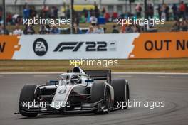 Juri Vips (EST) Hitech. 01.07.2022. FIA Formula 2 Championship, Rd 7, Silverstone, England, Friday.