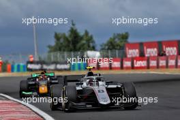 Juri Vips (EST) Hitech. 31.07.2022. FIA Formula 2 Championship, Rd 10, Budapest, Hungary, Feature Race, Sunday.