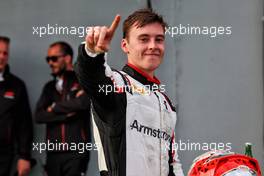 Race winner Marcus Armstrong (NZL) Hitech celebrates in parc ferme. 23.04.2022. FIA Formula 2 Championship, Rd 3, Sprint Race, Imola, Italy, Saturday.