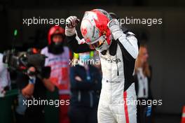 Race winner Marcus Armstrong (NZL) Hitech celebrates in parc ferme. 23.04.2022. FIA Formula 2 Championship, Rd 3, Sprint Race, Imola, Italy, Saturday.