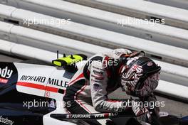 Second placed Theo Pourchaire (FRA) ART in parc ferme. 29.05.2022. FIA Formula 2 Championship, Rd 5, Monte Carlo, Monaco, Feature Race, Sunday.