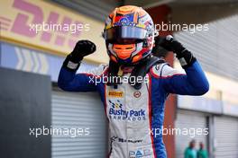 Race winner Zane Maloney (BRB) Trident celebrates in parc ferme. 28.08.2022. Formula 3 Championship, Rd 7, Feature Race, Spa-Francorchamps, Belgium, Sunday.