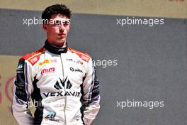 Race winner David Vidales (ESP) Campos Racing on the podium. 21.05.2022. FIA Formula 3 Championship, Rd 3, Barcelona, Spain, Saturday.