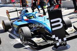 Third placed Caio Collet (BRA) MP Motorsport in parc ferme. 21.05.2022. FIA Formula 3 Championship, Rd 3, Barcelona, Spain, Saturday.