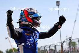 Race winner Victor Martins (FRA) ART celebrates in parc ferme. 22.05.2022. FIA Formula 3 Championship, Rd 3, Barcelona, Spain, Sunday.