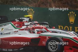 Arthur Leclerc (FRA) PREMA Racing and Gregoire Saucy (SUI) ART battle for position. 30.07.2022. FIA Formula 3 Championship, Rd 6, Sprint Race, Budapest, Hungary, Saturday.