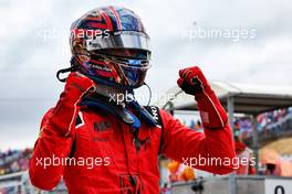 Race winner Alexander Smolyar (RUS) MP Motorsport celebrates in parc ferme. 31.07.2022. FIA Formula 3 Championship, Rd 6, Feature Race, Budapest, Hungary, Sunday.