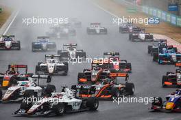 David Vidales (ESP) Campos Racing at the start of the race. 31.07.2022. FIA Formula 3 Championship, Rd 6, Feature Race, Budapest, Hungary, Sunday.