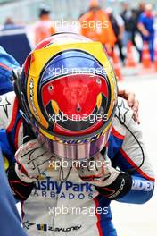Zane Maloney (BRB) Trident celebrates his second position in parc ferme. 31.07.2022. FIA Formula 3 Championship, Rd 6, Feature Race, Budapest, Hungary, Sunday.