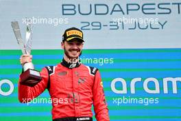 Race winner Alexander Smolyar (RUS) MP Motorsport celebrates on the podium. 31.07.2022. FIA Formula 3 Championship, Rd 6, Feature Race, Budapest, Hungary, Sunday.