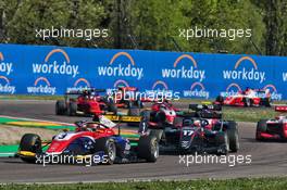 Zane Maloney (BRB) Trident. 23.04.2022. FIA Formula 3 Championship, Rd 2, Sprint Race, Imola, Italy, Saturday.