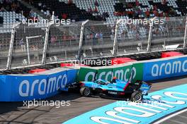 William Alatalo (FIN) Jenzer Motorsport crashed. 02.09.2022. FIA Formula 3 Championship, Rd 8, Zandvoort, Netherlands, Friday.