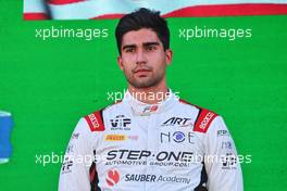 Second placed Juan Manuel Correa (USA) ART on the podium. 03.09.2022. FIA Formula 3 Championship, Rd 8, Sprint Race, Zandvoort, Netherlands, Saturday.